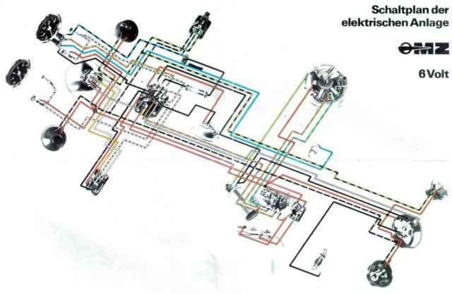 Schaltplan der 6V-Anlage